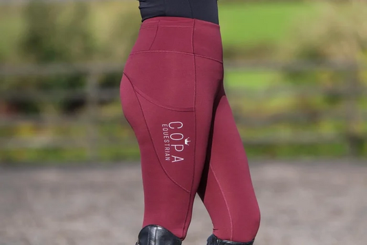 Riding Leggings in Cranberry