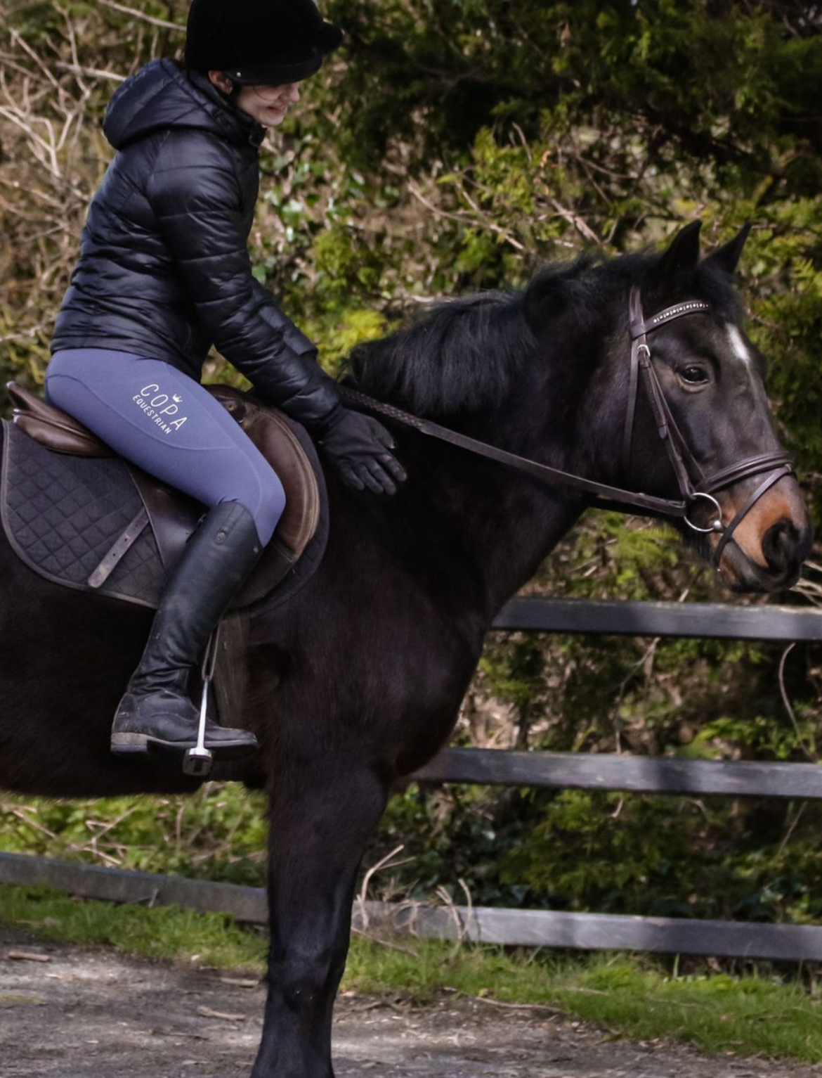 Riding Leggings in Steel